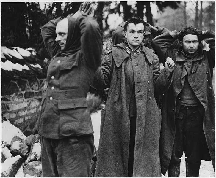 File:German POW's captured by the U.S. 82nd Airborne division in Belgium. - NARA - 195467.jpg