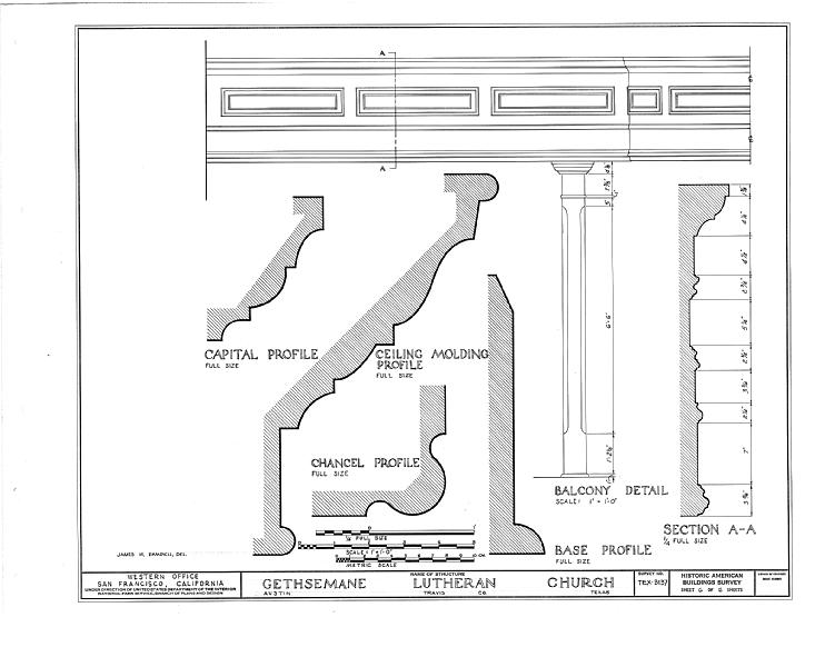 File:Gethsemane Lutheran Church, Sixteenth Street and Congress Avenue, Austin, Travis County, TX HABS TEX,227-AUST,7- (sheet 6 of 6).tif