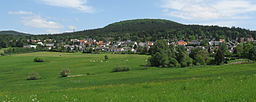 View of the village Glashütten, Taunus, Germany.