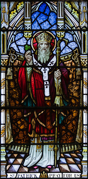 File:Goleen Church of Our Lady, Star of the Sea, and St. Patrick North Wall Fourth Window Saint Patrick Detail 2009 09 10.jpg