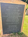 Gravestone of Lady Violet Benson in churchyard at Stanway, Glos, UK.jpg