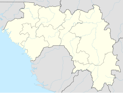 Mapa de localización de Guinea