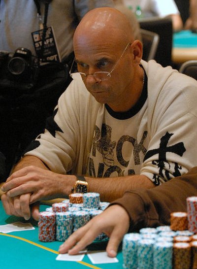 Laliberté at the $25,000 World Poker Tour No Limit Hold'em Championship