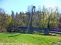 Suspension bridge over the Zwickauer Mulde