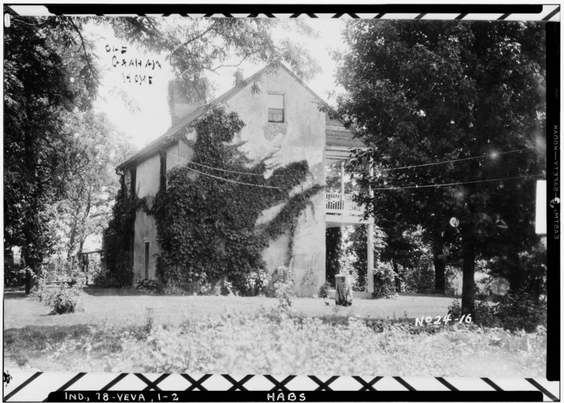 File:HISTORIC AMERICAN BUILDINGS SURVEY PHOTOGRAPHER UNKNOWN- Date Unknown WEST ELEVATION - Ferry House, Ohio River Vicinity, Vevay, Switzerland County, IN HABS IND,78-VEVA,1-2.tif