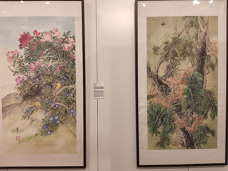 File:HKCL CWB 香港中央圖書館 Hong Kong Central Library 展覽廳 Exhibition Gallery Ink Global 全球水墨畫大展 exhibition December 2021 Px3 042.jpg