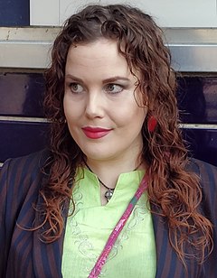 Kirjailija Hanna-Riikka Kuisma elokuussa 2019