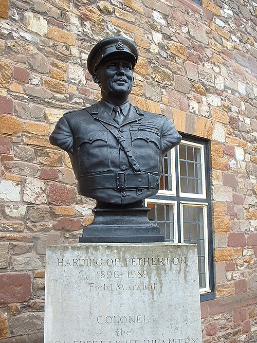 Harding's statue in Taunton, Somerset.