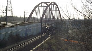 Extrémité à proximité de la gare de Haren-Sud.