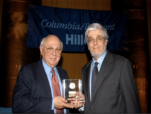 Mr. Harvey Krueger with Dr. Robert Pollack at the Seixas Award Dinner , 2008 Harvey Krueger and Robert Pollack.png