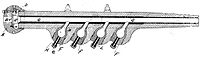 ライマンによる多薬室砲の設計図（1881年）