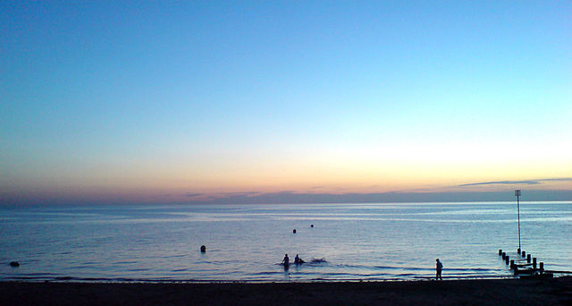Sunset at Heacham beach
