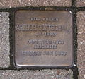 Stolperstein für Arthur Gottschalk vor Haus Hauptstraße 119