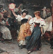 Henrique Bernardelli, Tarantella (fragment, około 1886).