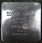 Hofheim am Taunus Marxheim Stolperstein Schulstrasse 35 Sophie Kahn.jpg