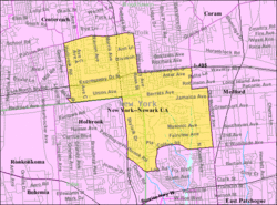 U.S. Census map of Holtsville