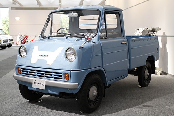 Honda's foray into four-wheelers started with the Honda T360 in 1963.