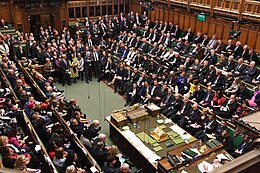 In the House of Commons, members use honourable and right honourable when referring to one another. House of Commons debating Brexit deal - 19 October 2019.jpg