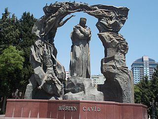 <span class="mw-page-title-main">Huseyn Javid Monument</span> Sculpture by Omar Eldarov
