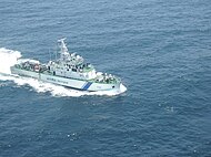 ICGS Abhiraj patrolling in Gulf of Mannar.jpg