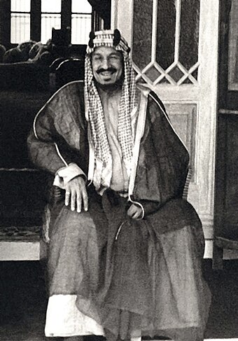 Abdulaziz bin Abdul Rahman Al Saud. The founder of Saudi Arabia in 1934 and the military leader of the unification of Saudi Arabia.