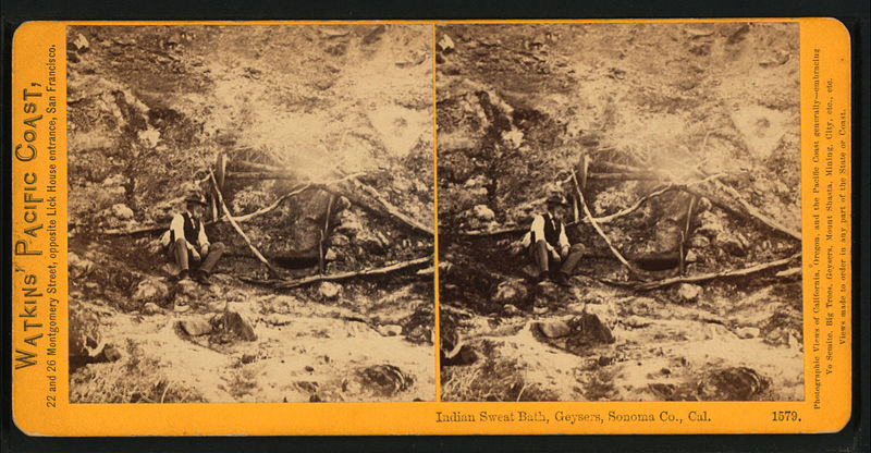 File:Indian Sweat Bath, Geysers, Sonoma Co., Cal, by Watkins, Carleton E., 1829-1916 2.jpg