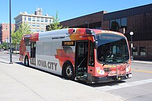 Route 5 at Downtown Interchange. Iowa City Transit 103.jpg