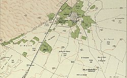 מפה בריטית משנת 1930 של תחנת "איסדוד" וסביבתה