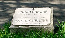 Tomb of Jovan Cvijić at the Alley of the Greats