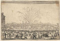 Jacques Callot Feu d'Artifice sur l'Arno