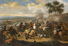 Battle of the Boyne between James II and William III, 11 July 1690, Jan van Huchtenburg Jan van Huchtenburg - De slag aan de Boyne.jpg