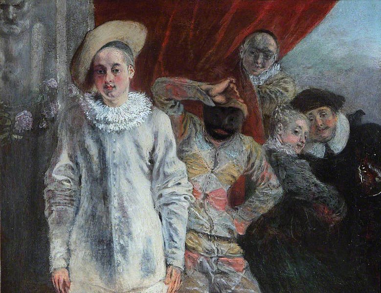 File:Jean-Antoine Watteau (1684-1721) - Pierrot, Harlequin and Scapin - 2374 - Waddesdon Manor.jpg