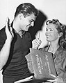 John Saxon and Debbie Reynolds, 1957