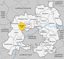 Kaart van Kämpfelbach
