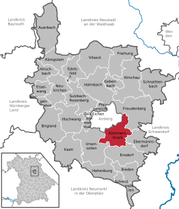 Kaart van Kümmersbruck