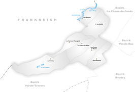 Kaart van Le Locle