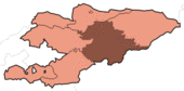Lokasi Naryn di Kirgizstan