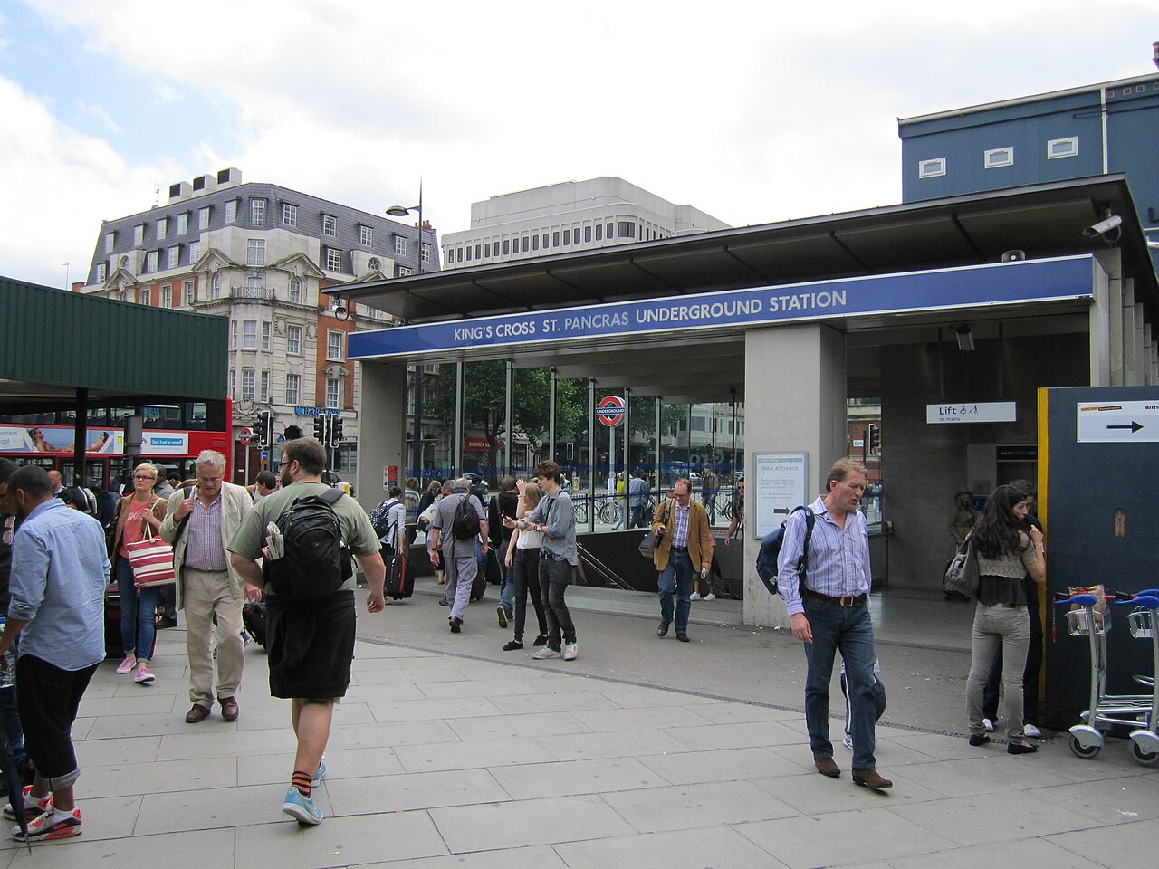 King's Cross St Pancras underground station entrance - IMG 0746.JPG