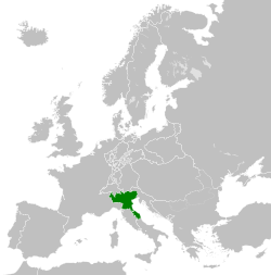 Location of Itālijas Karaliste (1805—1814)