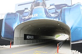 Le tunnel du paddock