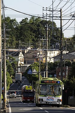 峯八幡宮付近の峯八幡坂通り