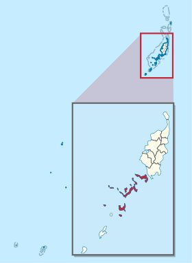 Placering af staten Koror