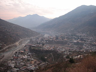 Kullu Town in Himachal Pradesh, India