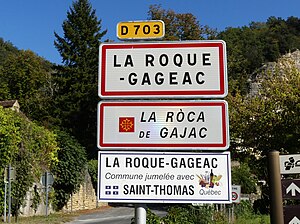 La Roque-Gageac: Géographie, Urbanisme, Toponymie