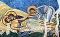 Müqəddəs Pantelemion kilsəsindəki freskada tapılmış Pyeta, Qorno Nerezi, Şimali Makedoniya, 1164-cü il