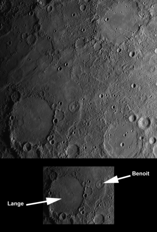 <span class="mw-page-title-main">Lange (crater)</span> Crater on Mercury