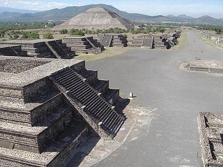 The ruins of Mesoamerican city Teotihuacan