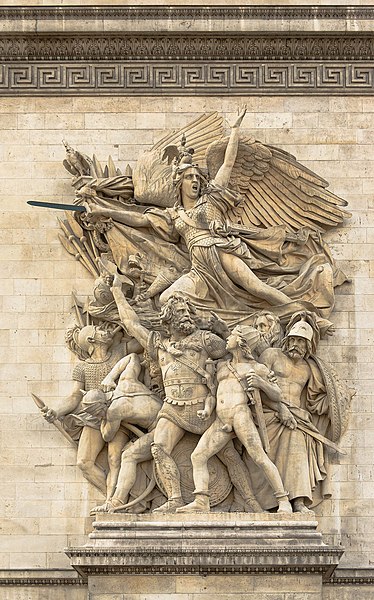 File:Le Départ des Volontaires (La Marseillaise) par Rude, Arc de Triomphe Etoile Paris.jpg