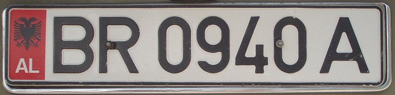 File:License plate Berat.JPG