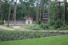 Alte Liegehalle im Heilwald, Gelände der Landesgartenschau